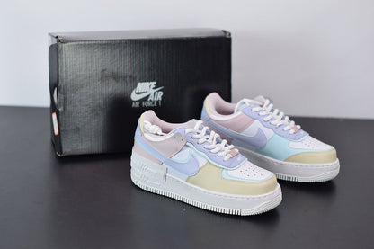 Nike Air Force 1 Shadow Weiß Gletscher Blau Ghost