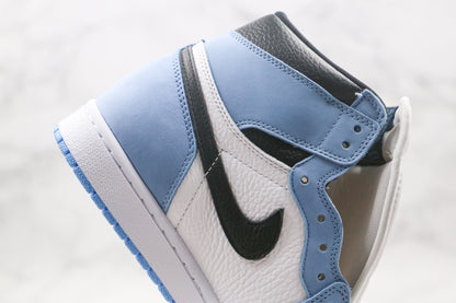 Jordan 1 Retro High Weiß Universität Blau Schwarz