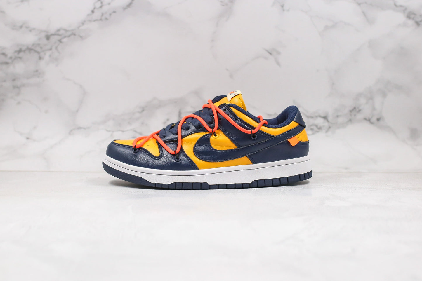 Nike Dunk Low Off-White University Gold Mindnight Marine