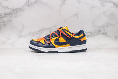 Nike Dunk Low Off-White University Gold Mindnight Marine