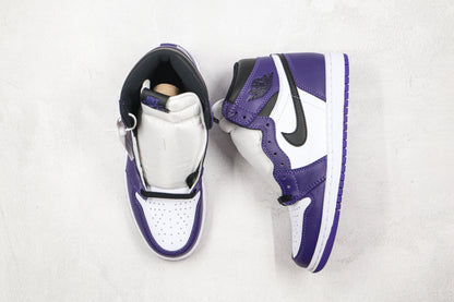 Jordan 1 Retro High Court Viola Bianco 