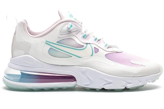 Nike Air Max 270 React Summit Weiß Gebleichtes Aqua