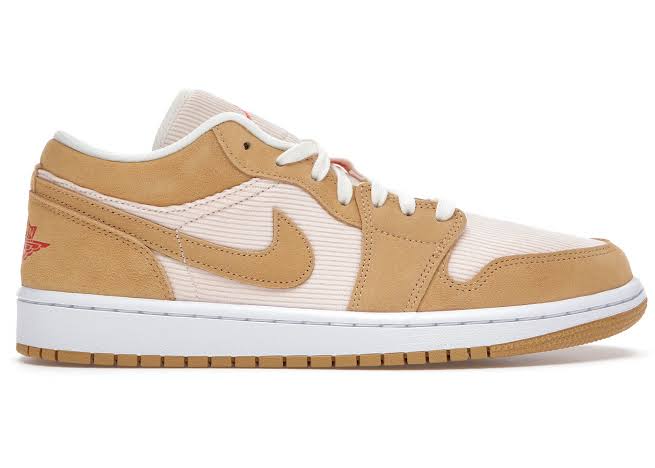 Jordan 1 Low SE Twine Orange Quarzo Velluto a Coste 