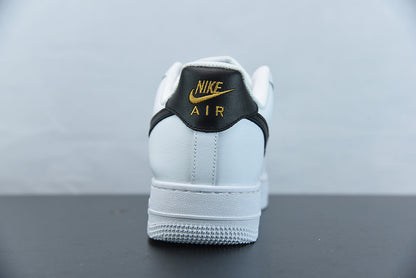 Nike Air Force 1 Essential Bianco Nero Oro 