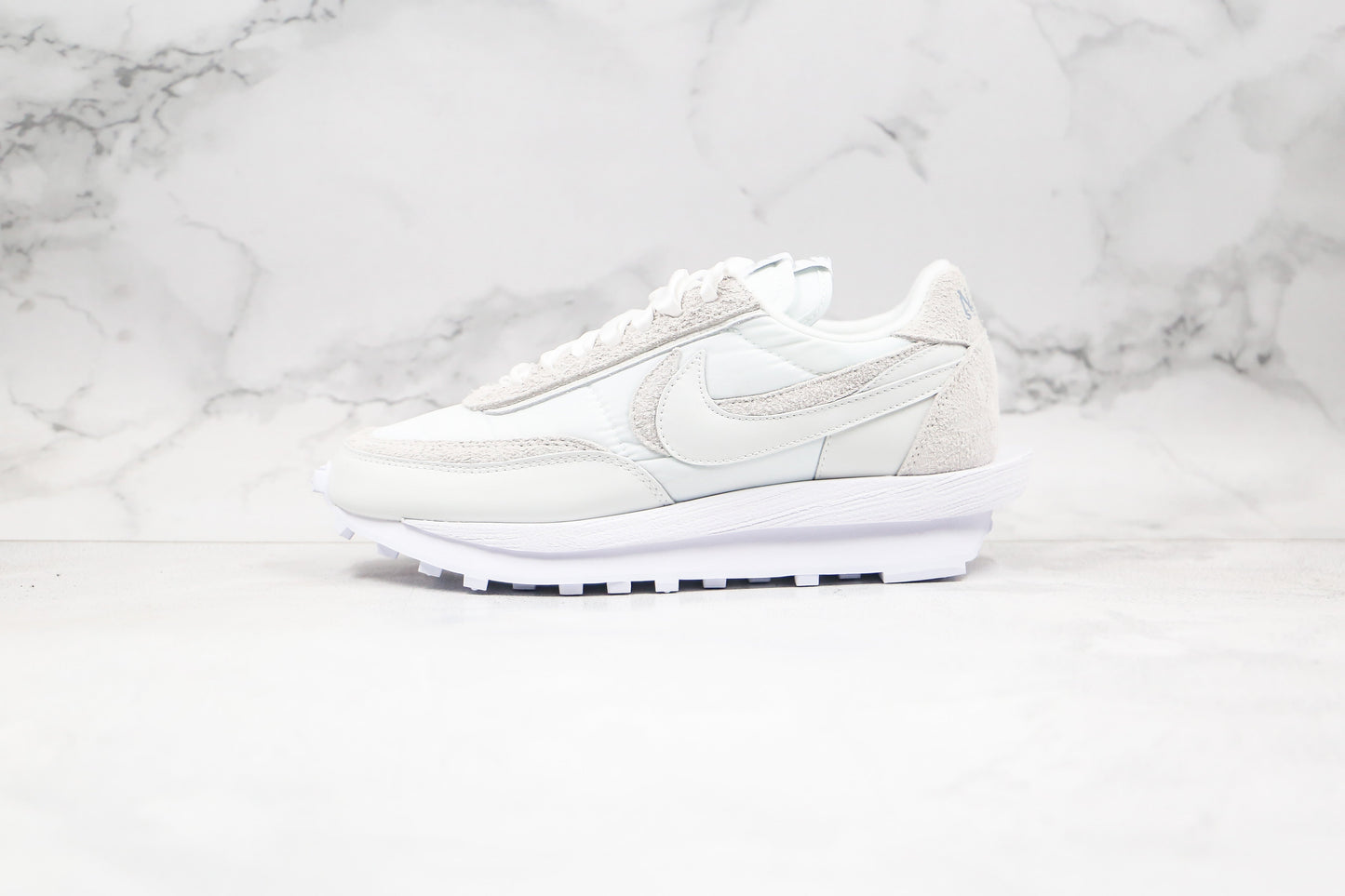 Nike Waffel Sacai Weißes Nylon