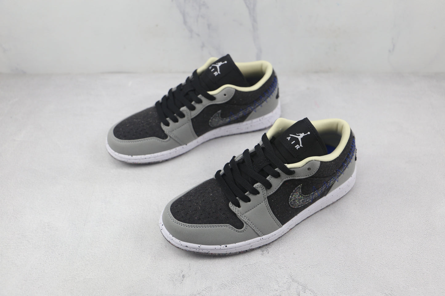 Jordan 1 Low SE Crater Schwarz Grau