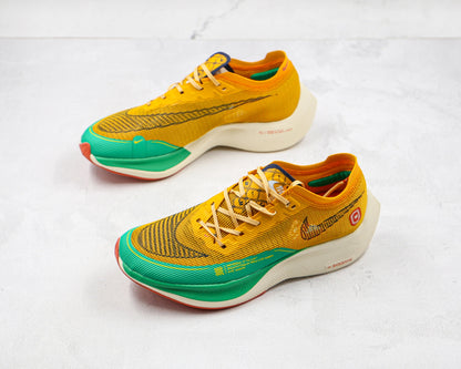 Nike Zoom X Vaporfly Next 2 Dunkelschwefel-Stadiongrün