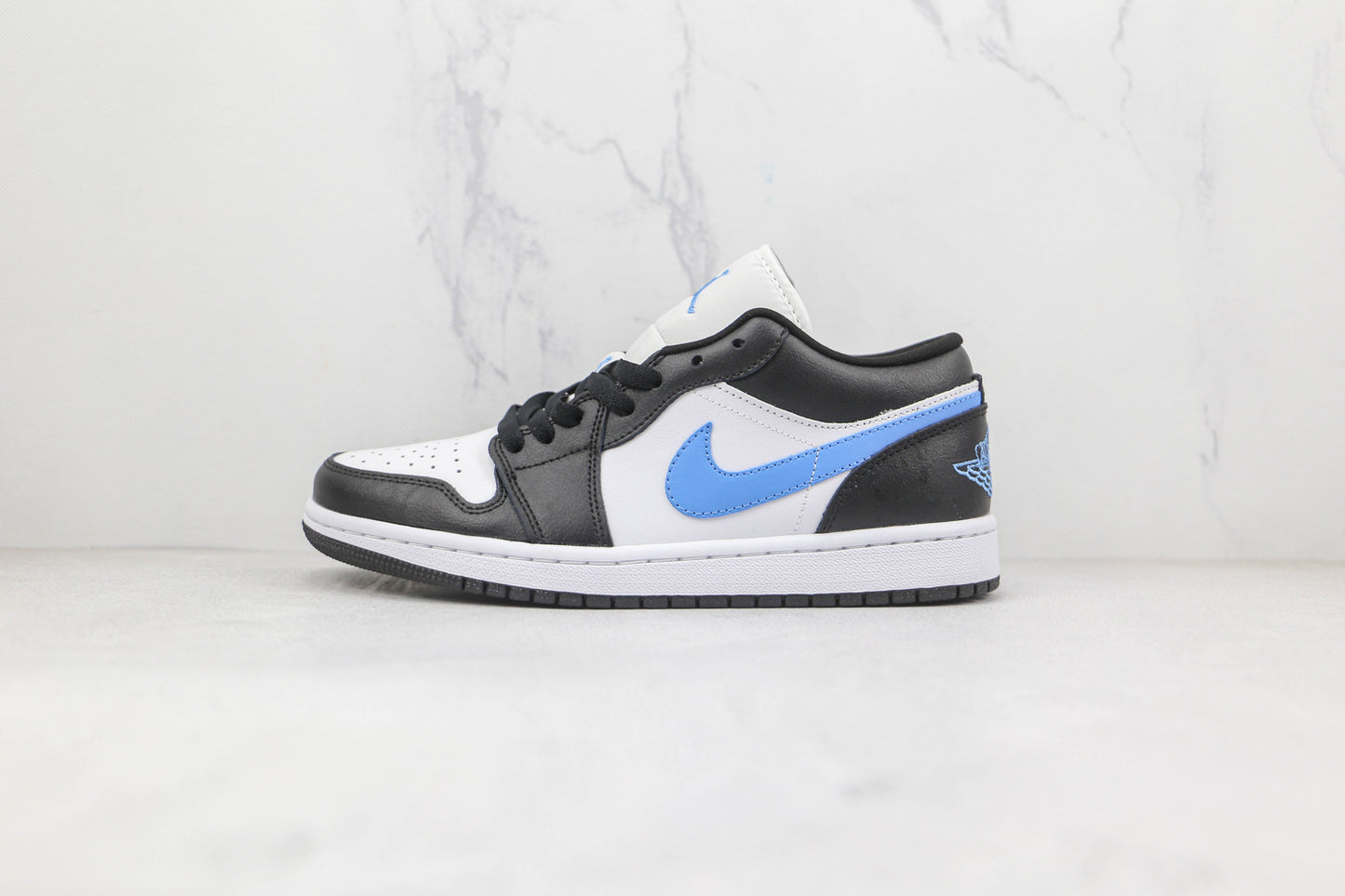 Jordan 1 Low Schwarz Universität Blau Weiß