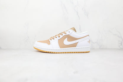 Jordan 1 Low Canapa Bianco