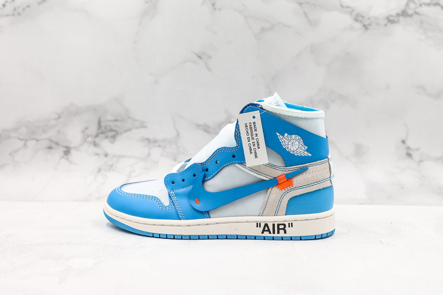 Jordan 1 Retro High Off-White Blu Università 