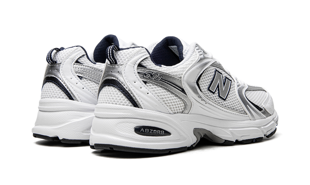 New Balance 530 White Silver Navy LAST PAIR READY FOR DELIVERY