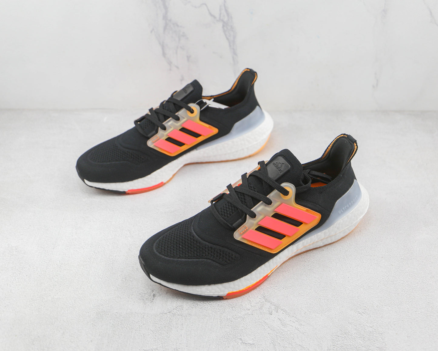 Adidas Ultraboost 22 Nero Turbo Flash Arancione 