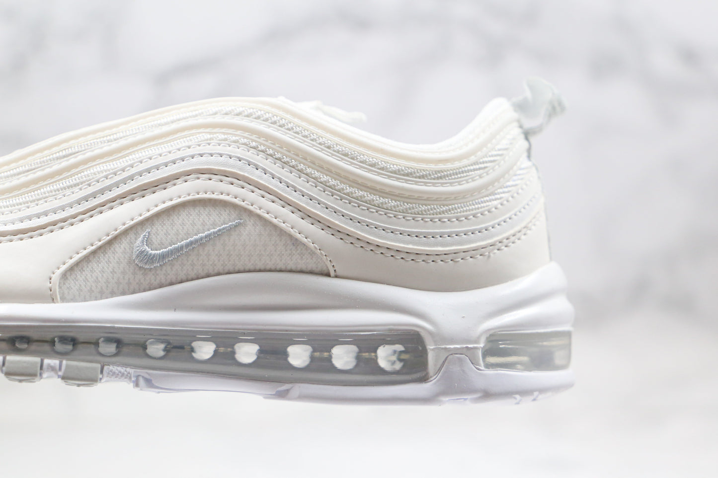 Nike Air Max 97 Dreifach Weiß Wolf Grau