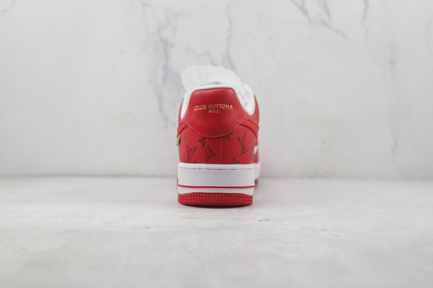 Air force 1 Low Louis Vuitton di Virgil Abloh Bianco Rosso 