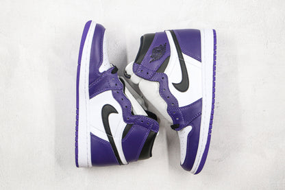 Jordan 1 Retro High Court Viola Bianco 