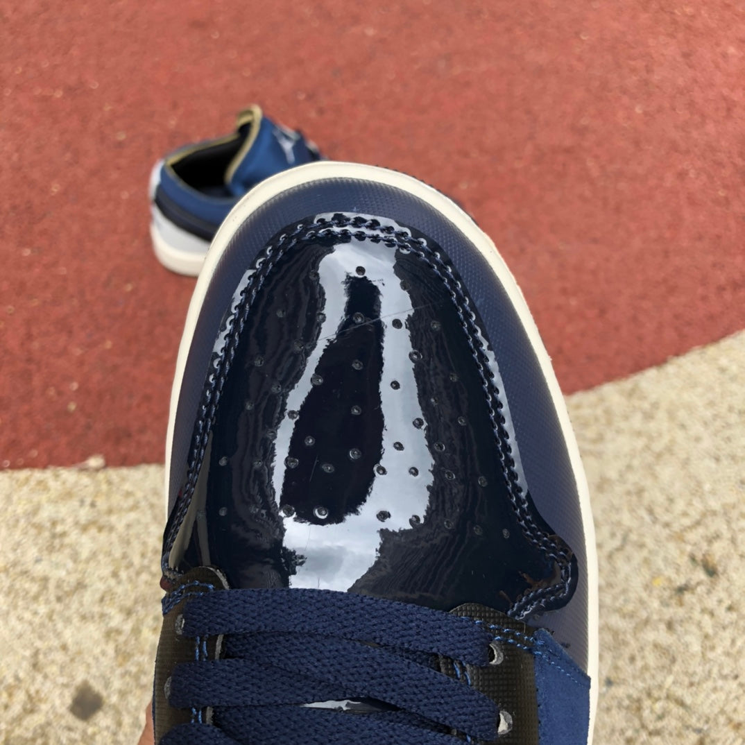 Jordan 1 Low SE Craft Obsidian Französisch Blau Aschgrau Schieferweiß