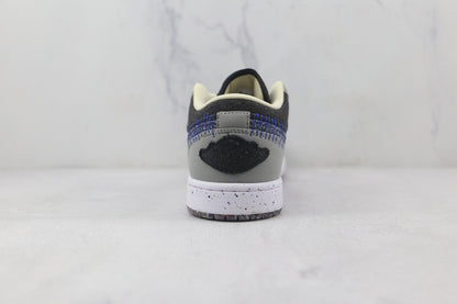 Jordan 1 Low SE Crater Schwarz Grau