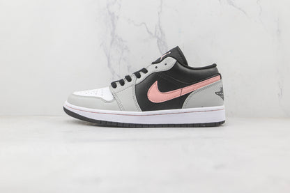 Jordan 1 Low Schwarz Grau Rosa