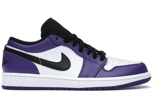 Jordan 1 Low Court Viola Bianco 