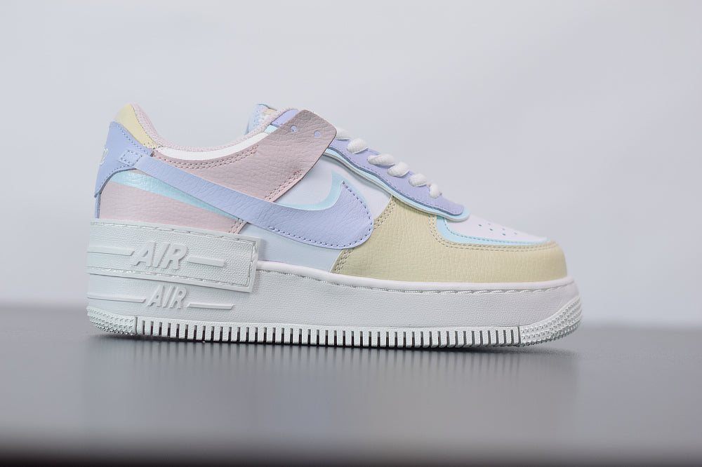 Nike Air Force 1 Shadow Weiß Gletscher Blau Ghost