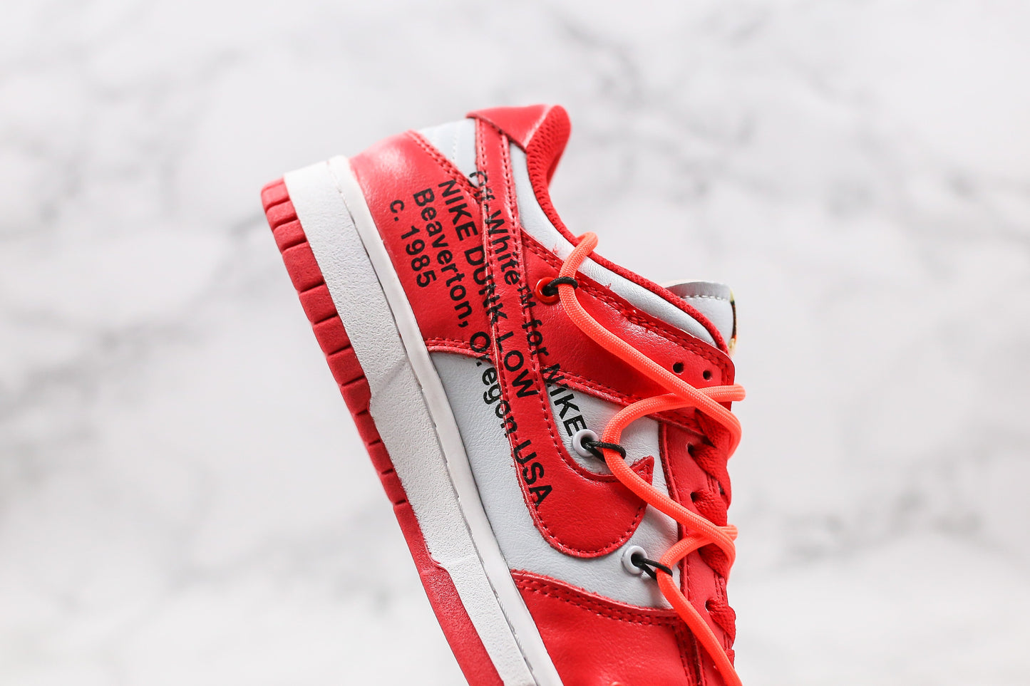 Nike Dunk Low Off White Rosso Università