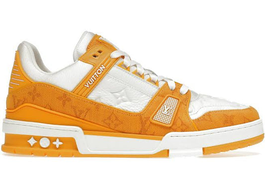 Louis Vuitton Trainer Monogram Giallo Denim Bianco 