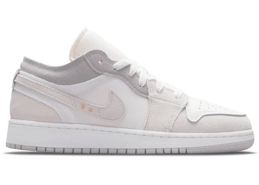 Air Jordan 1 Low Inside Out Creme Weiß Hellgrau