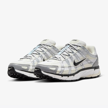 Nike P-6000 Coconut Milk White Metallic Silver