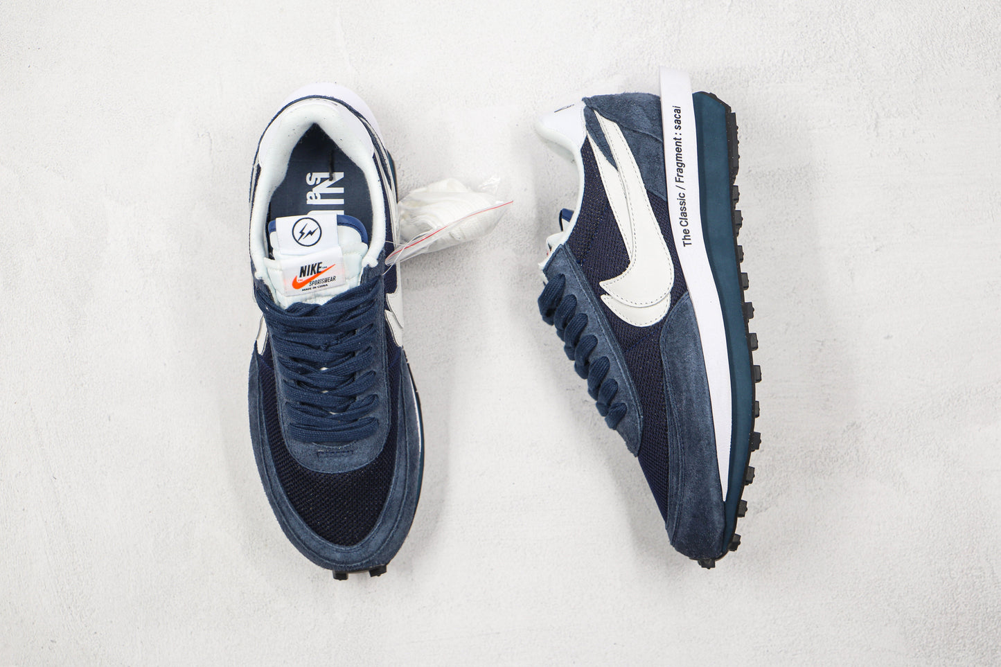 Nike Waffle Sacai Fragment Blue Void