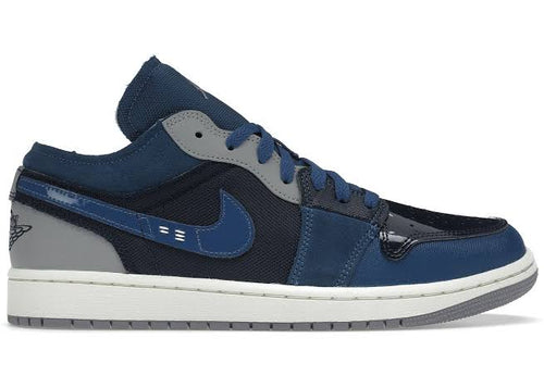 Jordan 1 Low SE Craft Obsidian Französisch Blau Aschgrau Schieferweiß