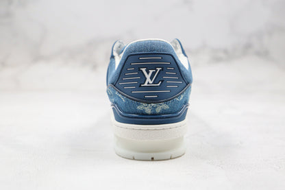 Louis Vuitton Trainer Sneaker Denim Monogramm