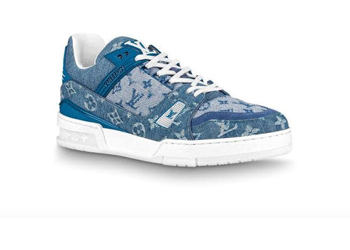 Louis Vuitton Trainer Sneaker Denim Monogramm