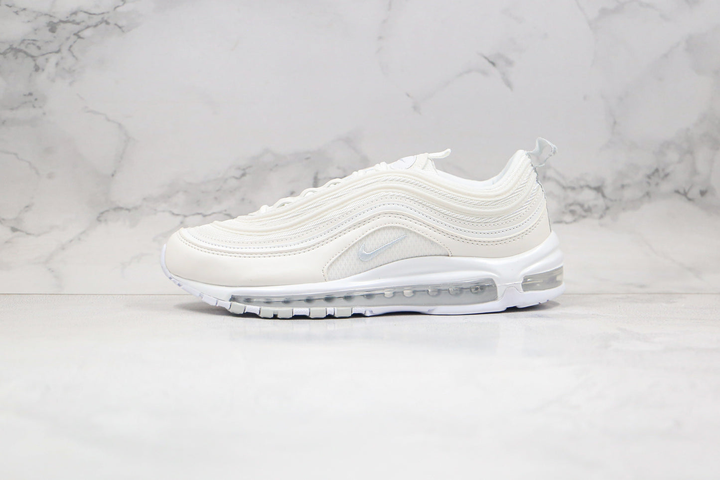 Nike Air Max 97 Dreifach Weiß Wolf Grau