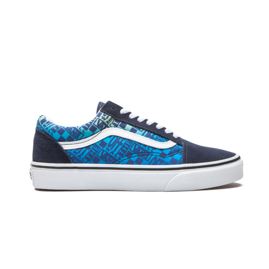 Vans Old Skool Off the Wall Logos - Blue