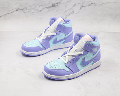 Jordan 1 Mid Lila Aqua