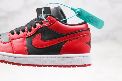 Jordan 1 Low Bred Toe Rosso 