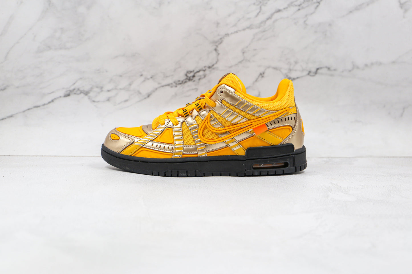 Nike Air Rubber Dunk Off-White Universität Gold