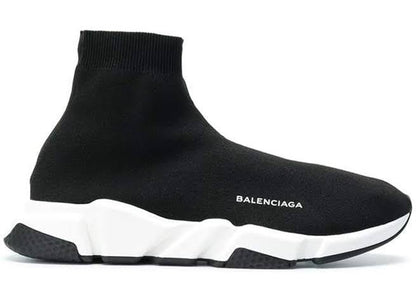 Balenciaga Speed ​​Recycelt Schwarz Weiß