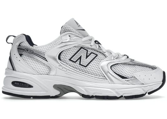 New Balance 530 Bianco Argento Blu Navy