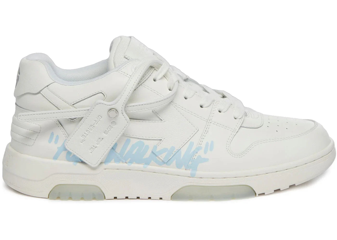 OFF-WHITE Out Of Office "OOO" Low Tops zum Gehen Weiß Hellblau 2021