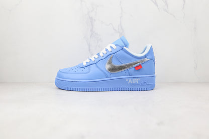 Nike Air Force 1 bassa bianco sporco mca blu 