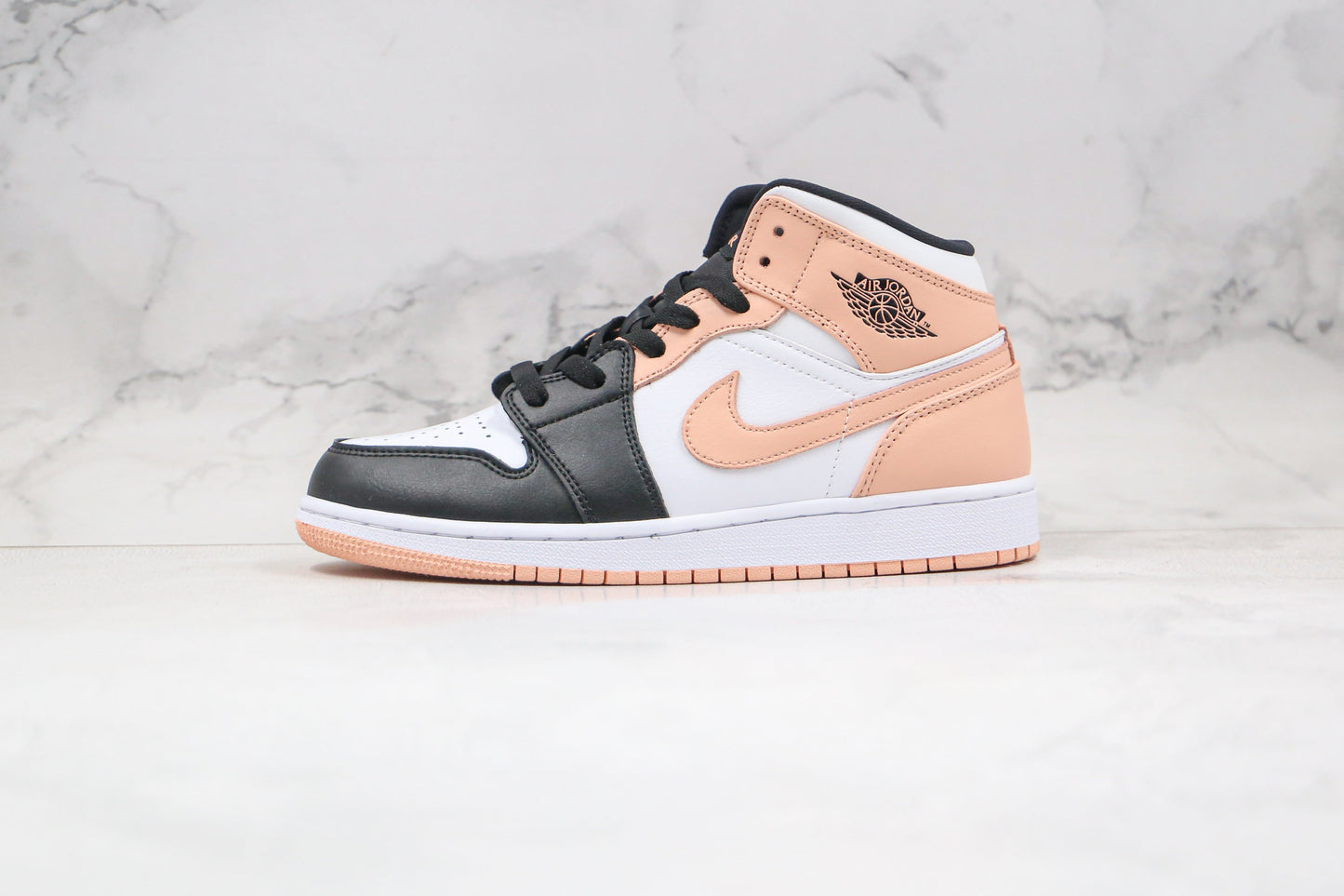 Jordan 1 Mid Arctic Orange Schwarze Spitze (GS)