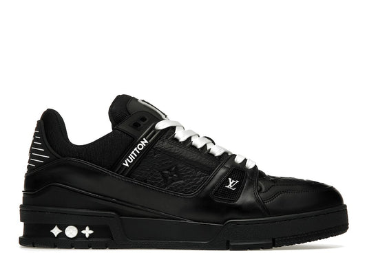 Louis Vuitton Trainer Schwarzes geprägtes Monogramm