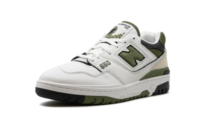 New Balance 550  White / Dark Olivine