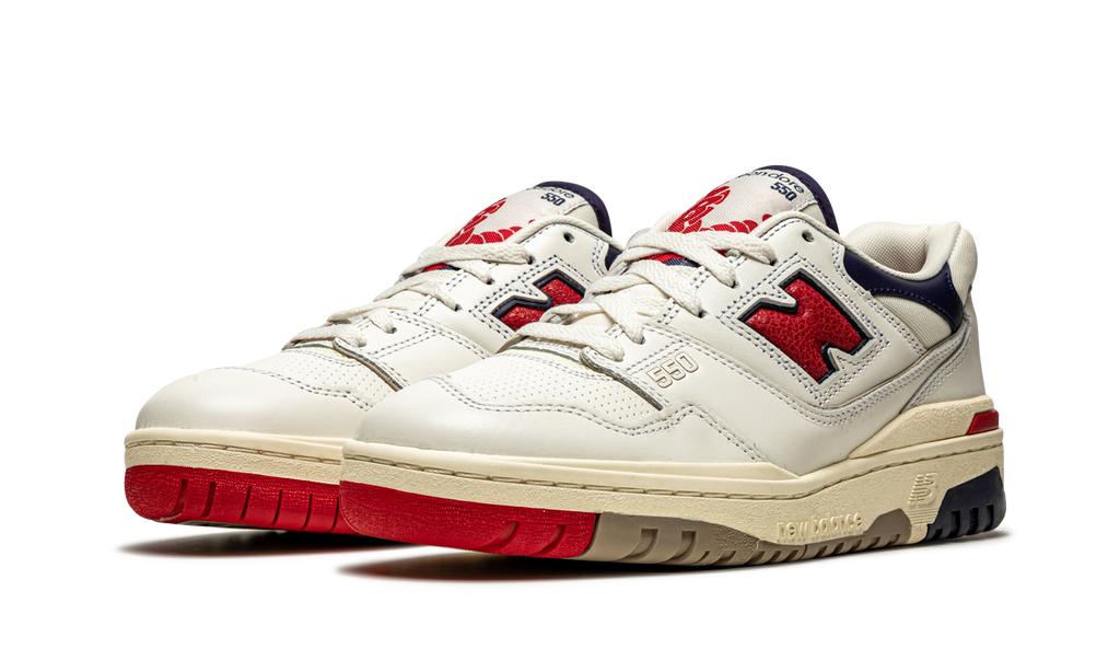 New Balance 550 Aime Leon Dore  White Navy Red
