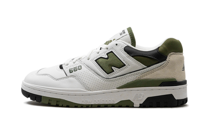 New Balance 550  White / Dark Olivine